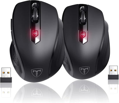 Wireless Mouse, D-09 Computer Mouse USB Cordless Mice