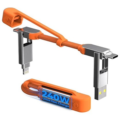 Rolling Square inCharge XS - 240W 4in1 Keyring Cable | Fast Charging & Data