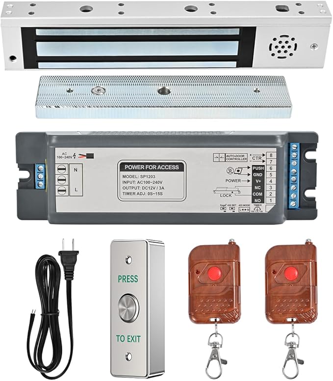 Smart Door Access Control System 600lbs Magnetic Lock Kit