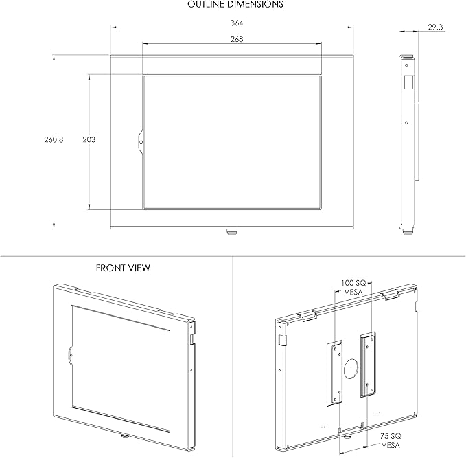 TABcare Locking Security Metal Case