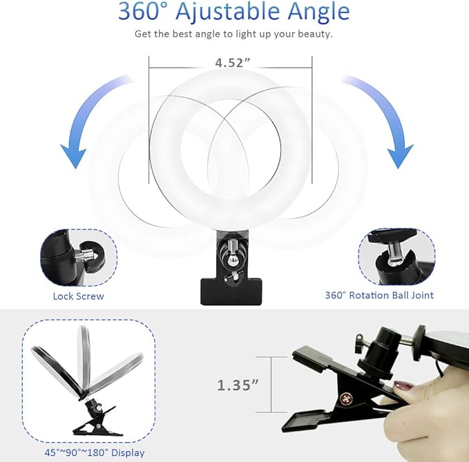 Video Conference Lighting Kit, Ring Light