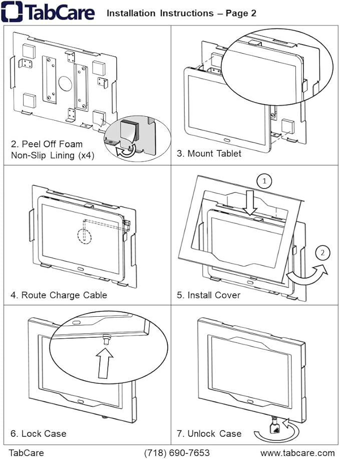 TABcare Locking Anti-Theft Metal Case