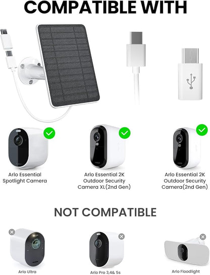 5W Solar Panel Charger Compatible