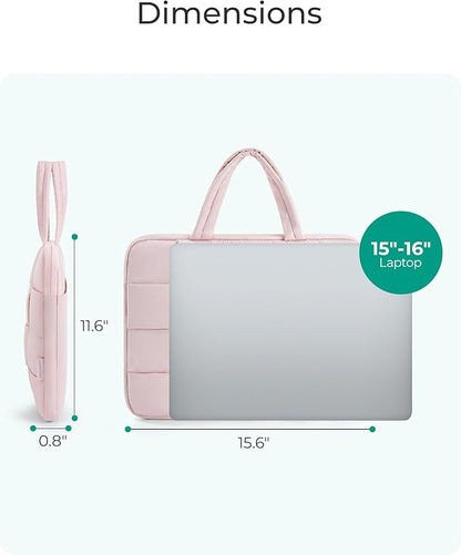 BAGSMART 15.6 Inch Laptop Case, Lightweight Puffy Laptop Sleeve