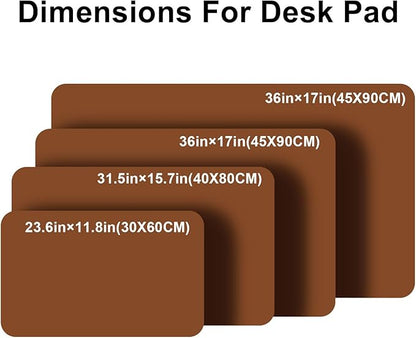 PU Leather Desk Pad Protector Gaming Mouse Pad Non Slip Desk Mat