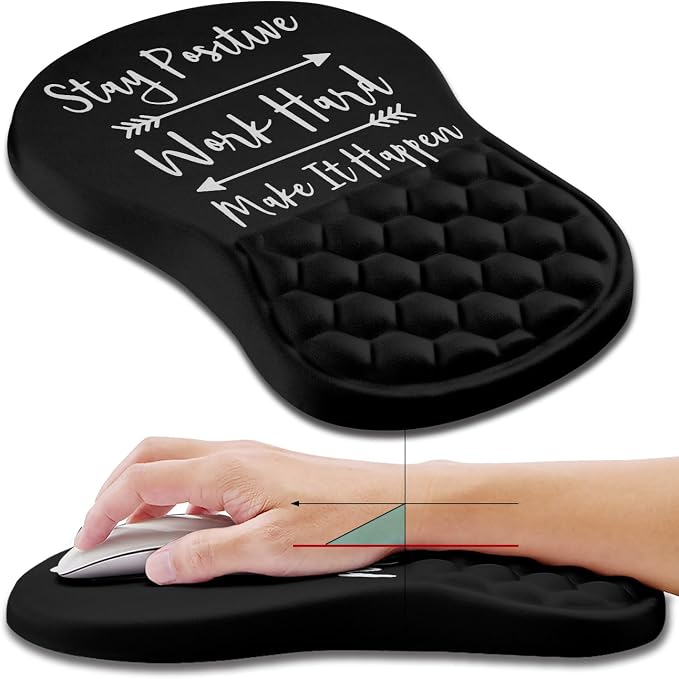 Hokafenle Ergonomic Mouse Pad Wrist Support, Wrist Rest Mousepad