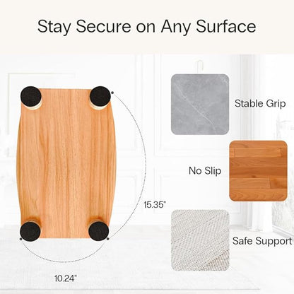 StrongTek Adjustable Wooden Foot Rest