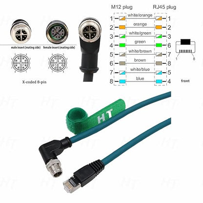 Ethernet Network Cable, for Cognex Baumer Basler Sick Vision Camera Sensor