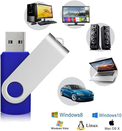 Aiibe 10 Pack 64GB USB 2.0 Flash Drive