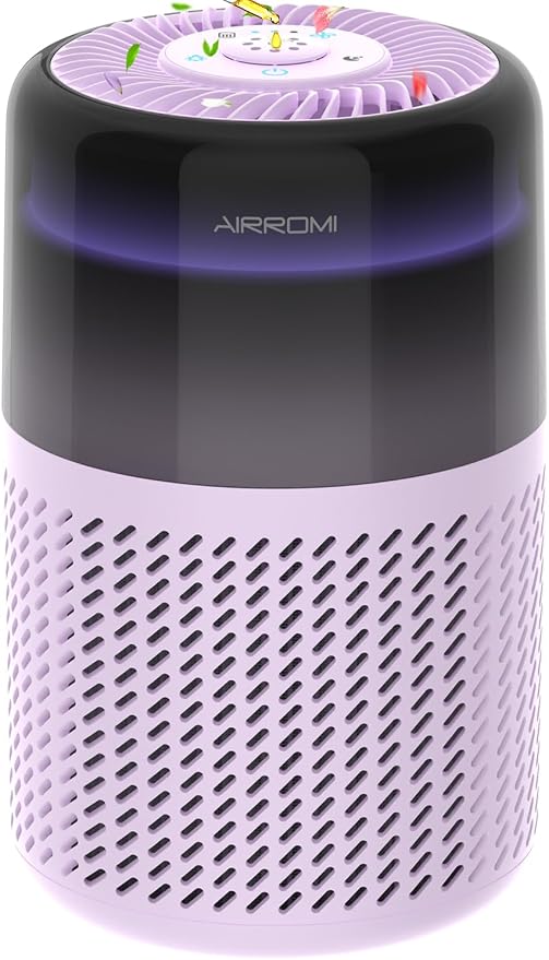 AIRROMI Air Purifier for Bedroom Home, HEPA Filter, Covers Upto 549 Ft²