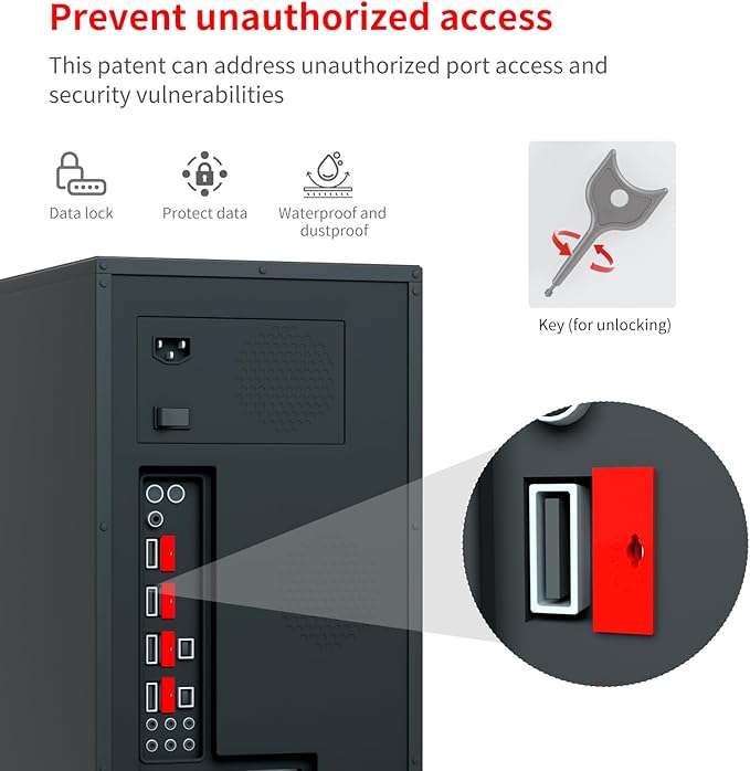 100PCS USB Metal Port Lock Blocker