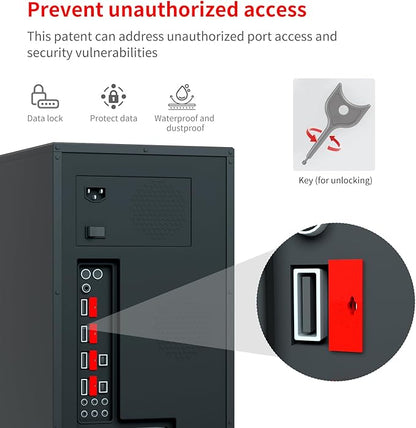 100PCS USB Metal Port Lock Blocker