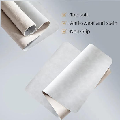 Leather Desk pad for Computer and laptops, Large Mouse pad and Keyboard mat