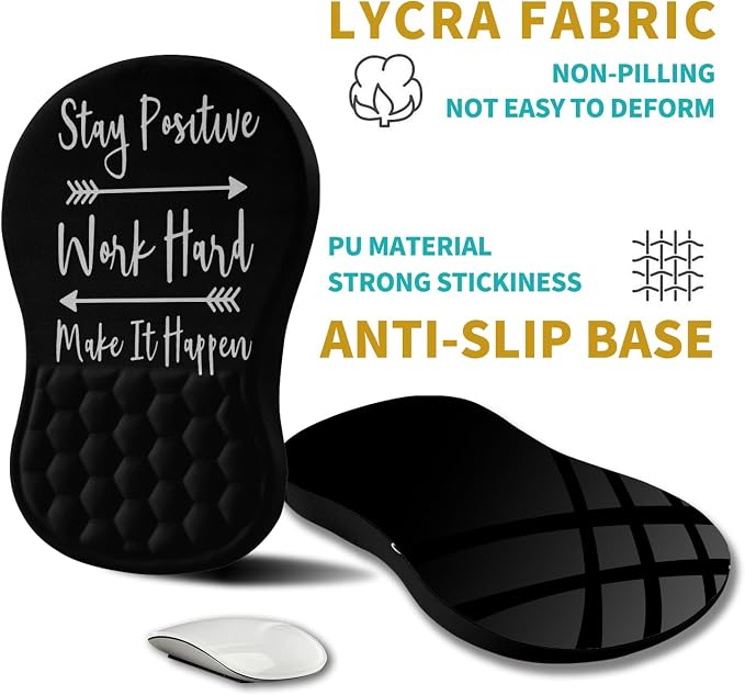 Hokafenle Ergonomic Mouse Pad Wrist Support, Wrist Rest Mousepad