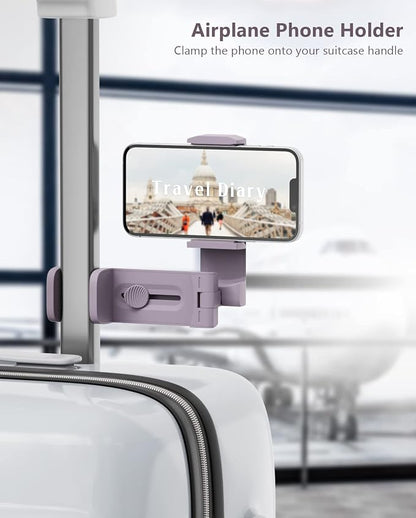 MiiKARE Airplane Travel Essentials Phone Holder, Universal Handsfree Phone Mount