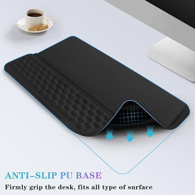 Computer Keyboard Stand with Wrist Rest, Ergonomic Tilted Keyboard Holder