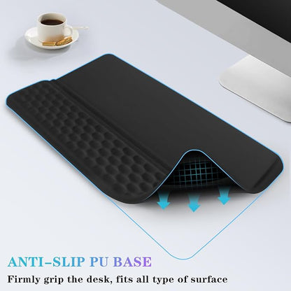 Computer Keyboard Stand with Wrist Rest, Ergonomic Tilted Keyboard Holder