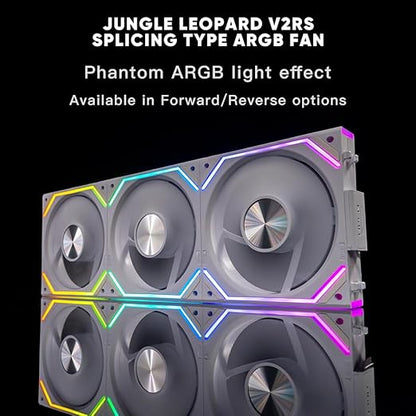 Jungle Leopard Interstellar V2 RS 120mm PC Reverse Blade Case Fan Infinity