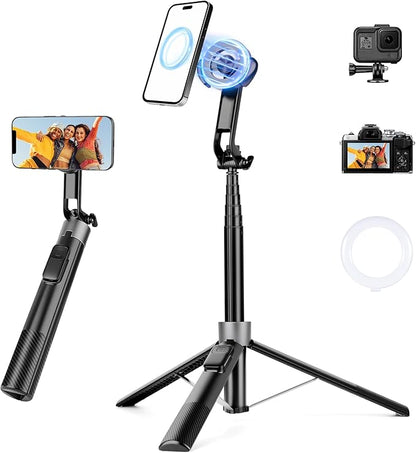 Magnetic Phone Tripod, Portable Cellphone Stand