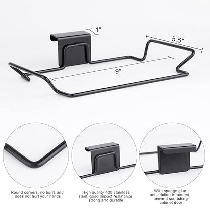 2 Pcs Large Stainless Steel Trash Bag Holder