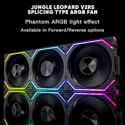 Jungle Leopard Interstellar V2 RS 120mm PC Reverse Blade Case Fan Infinity