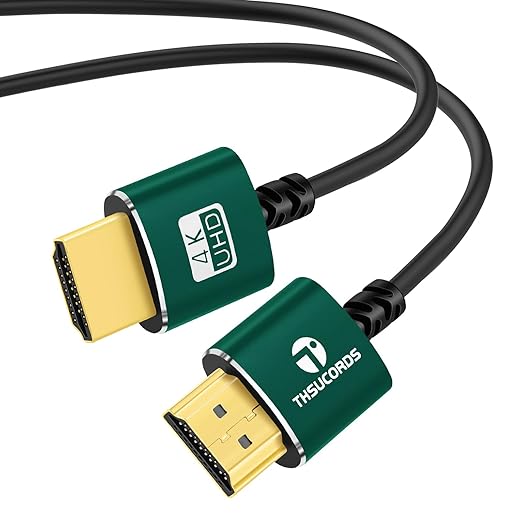Slim HDMI Cable 30FT, Ultra Soft & Thin HDMI to HDMI Cord, Extreme Flexible &