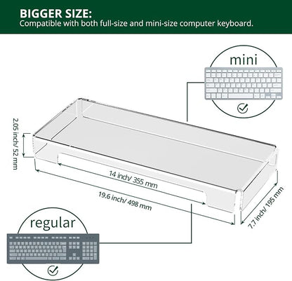 Acrylic Computer Keyboard Cover, Mechanical Keyboard Dust Cover PC Keyboard Cat