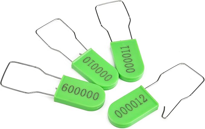 100PCS Plastic Padlock Security Seals Metal Wire Padlocks Electric Meter