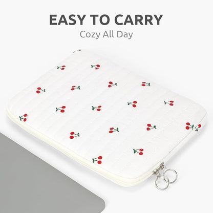 Puffy Laptop Sleeve 13-15.6 Inch Cute Quilted Laptop Protective Case Padded