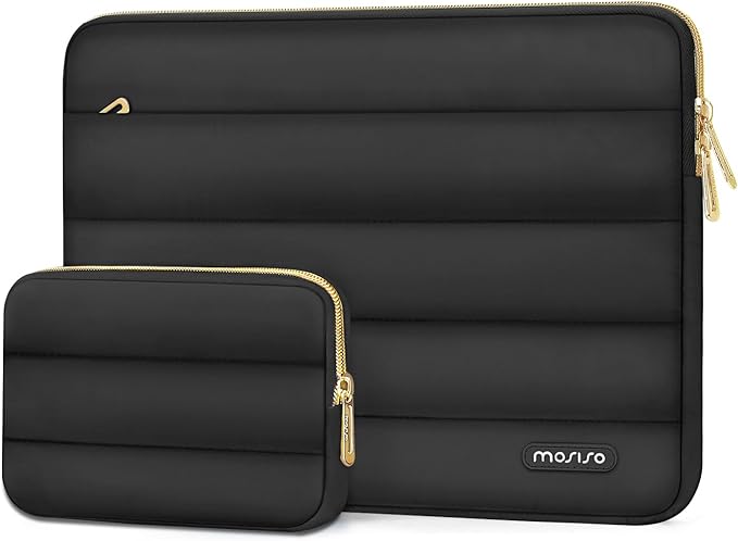 MOSISO 17-17.3 inch Laptop Case, 17.3 inch Puffy Laptop Sleeve Compatible