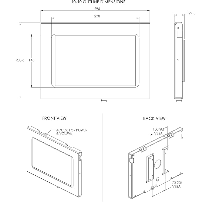 TABcare Locking Anti-Theft Metal Case