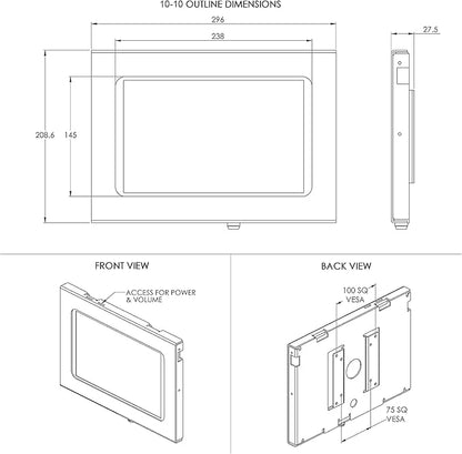 TABcare Locking Anti-Theft Metal Case