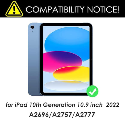 Keyboard Case for iPad 10th 10.9" 2022, iPad 11" A16 11th 2025-7 Color Backlight