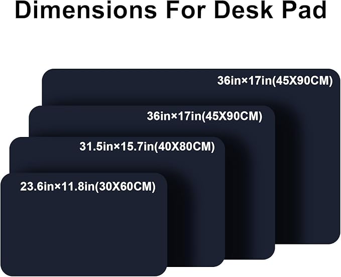 PU Leather Desk Pad Protector Gaming Mouse Pad Non Slip Desk Mat
