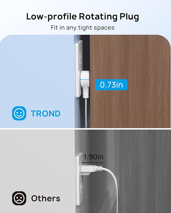 TROND Flat Extension Cord 10ft