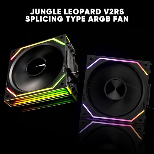 Jungle Leopard Interstellar V2 RS 120mm PC Reverse Blade Case Fan Infinity