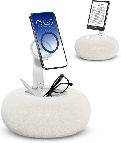 Viozon Phone Holder for Bed, Magnetic Pillow Stand, Compatible