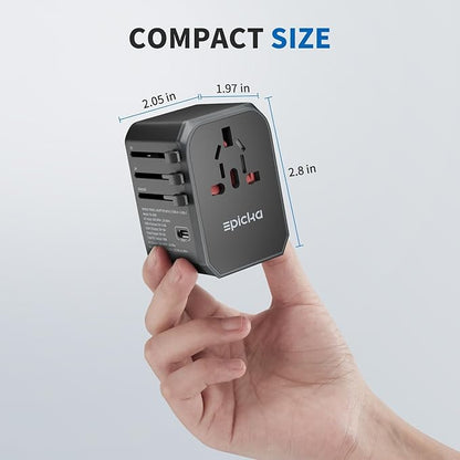 EPICKA Universal Travel Adapter, International Power Adapter