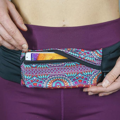 3 Pocket Adjustable Running Belt Waist Pack, Fanny Pack