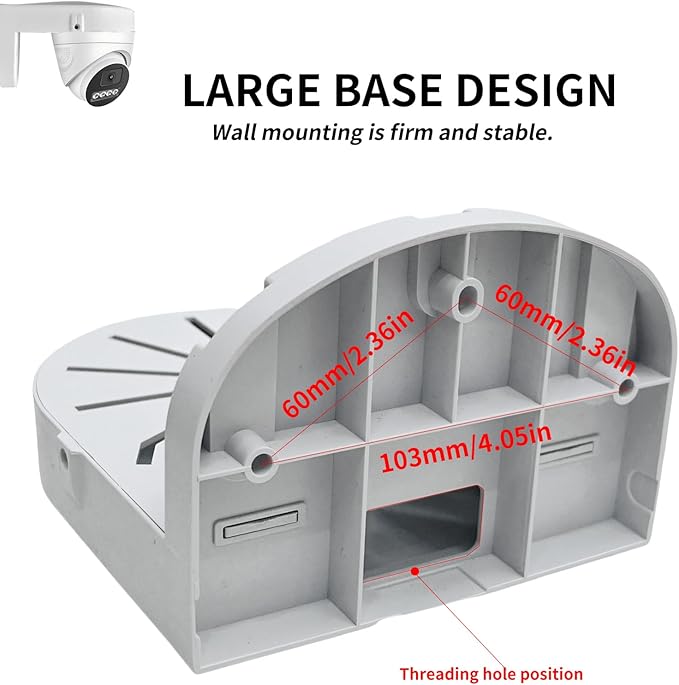 Indoor Outdoor Camera Bracket ABS Plastic Wall Mount L-Shaped Bracket