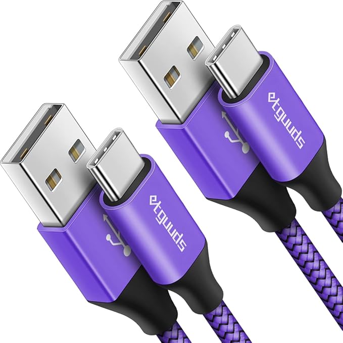 etguuds 6.6ft USB A to USB C Cable 3A Fast Charging,
