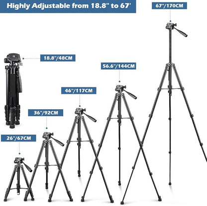 UBeesize 67” Camera Tripod