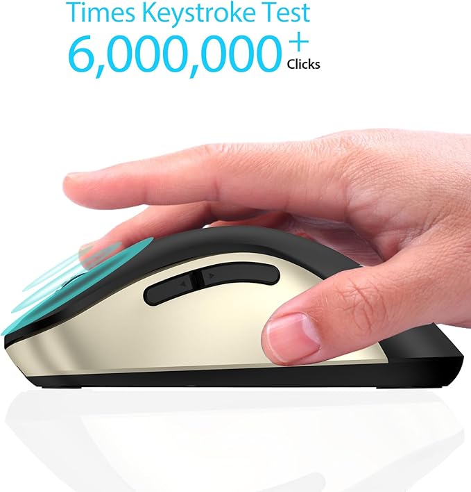 memzuoix 2.4G Wireless Mouse, 1400 DPI Computer Mice