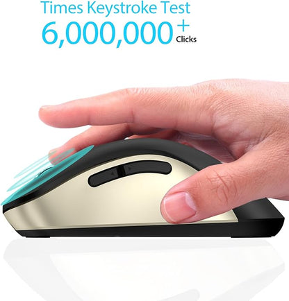 memzuoix 2.4G Wireless Mouse, 1400 DPI Computer Mice