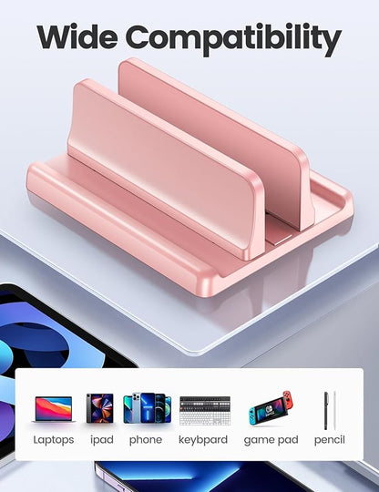 Vaydeer Vertical Laptop Stand Holder Plastic Adjustable Desktop Notebook Dock
