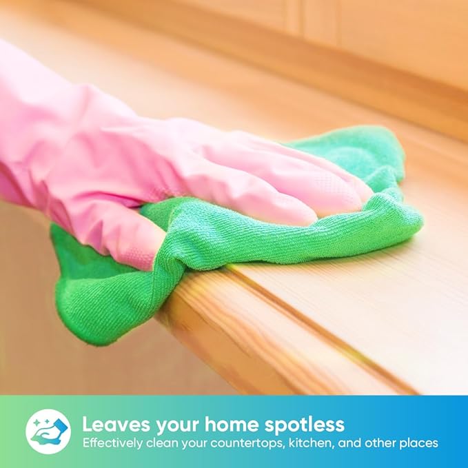 HOMEXCEL Green Microfiber Cleaning Cloth, 12 Pack Premium Microfiber Towels