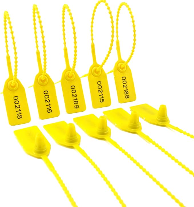 Leadseals 1000 Plastic Tamper Seals, Zip Ties