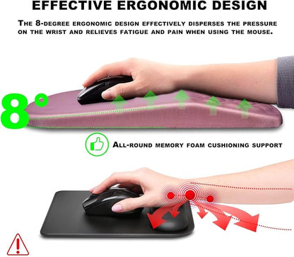 Mouse Pad Wrist Support, Ergonomic Mouse Pad