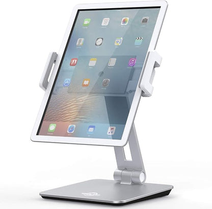 KABCON Tablet Stand Holder, Tightness Adjustable Multi-Angle Foldable Eye-Level