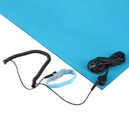 MWRF ESD Mat Kit with Wrist Strap and Grounding Cord